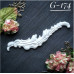 Украшение из гипса, Вензель 174, 120х30 мм, Decor Kram