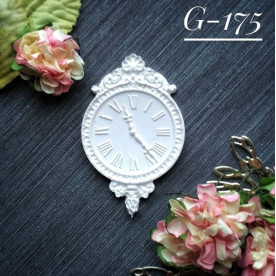 Прикраса з гіпсу, Годинники 175, 70х45 мм, Decor Kram