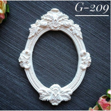 Прикраса з гіпсу, Рамочка 209, 66х90 мм, Decor Kram