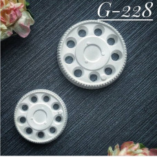 Набор украшений из гипса, Шестеренки 228, 2 шт, 40х40, 30х30 мм, Decor Kram
