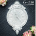 Украшение из гипса, Винтажные часы 239, 117х70 мм, Decor Kram