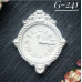 Украшение из гипса, Винтажные часы 241, 60х50 мм, Decor Kram