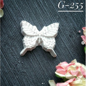 Украшение из гипса, Бабочка 255, 28х25 мм, Decor Kram