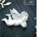 Украшение из гипса, Ангел 267, 38х25 мм, Decor Kram