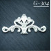 Украшение из гипса, Ажурный вензель 304, 180х80 мм, Decor Kram