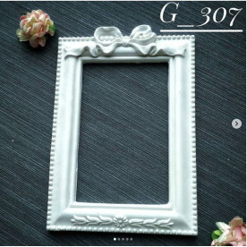 Украшение из гипса, Рамочка 307, 140х100 мм, Decor Kram
