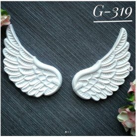 Украшение из гипса, Крылья 319, 70х30 мм, Decor Kram