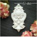 Украшение из гипса, Вензель 60, 63х34 мм, Decor Kram