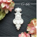 Украшение из гипса, Вензель 66, 40х20 мм, Decor Kram