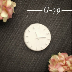 Прикраса з гіпсу, Годинники 79, 34х34 мм, Decor Kram