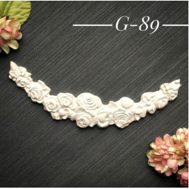 Украшение из гипса, Ажурные розочки, 150х60 мм, Decor Kram