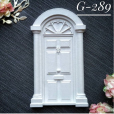 Прикраса з гіпсу, Двері 289, 110х65 мм, Decor Kram