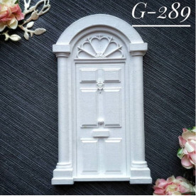 Прикраса з гіпсу, Двері 289, 110х65 мм, Decor Kram