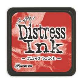 Міні подушечка з чорнилом для штампінгу Distress Fired Brick, 2,5 см, Tim Holtz