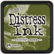 Міні подушечка з чорнилом для штампінгу Distress Forest Moss, 2,5 см, Tim Holtz