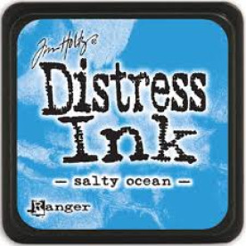 Міні подушечка з чорнилом для штампінгу Distress Salty Ocean, 2,5 см, Tim Holtz