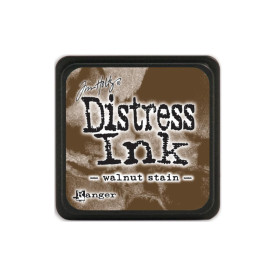 Міні подушечка з чорнилом для штампінгу Distress Walnut Stain, 2,5 см, Tim Holtz