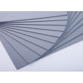 Фоаміран EVA класичний, товщина 2мм, розмір 20x30см, колір сірий, 1од