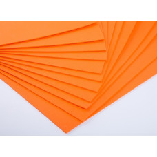 Фоамиран EVA классический, толщина 1 мм, размер 50x50см, цвет оранжевый, 1шт