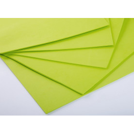 Фоамиран EVA классический, толщина 2 мм, размер 20x30см, цвет лаймовый, 1шт