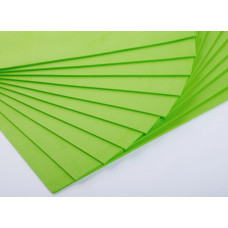 Фоамиран EVA классический, толщина 2 мм, размер 20x30см, цвет светло-зеленый, 1шт