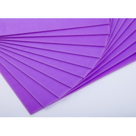 Фоаміран EVA класичний, товщина 1мм, розмір 50x50см, колір темно-ліловий, 1од