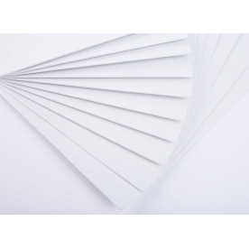 Фоаміран EVA з глітером, товщина 1 мм, розмір 20x30см, колір білий, 1од