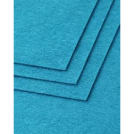 Фетр для рукоділля жорсткий, 2 мм, небесний, 20х30 см, 1 аркуш