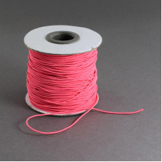Круглий гумовий шнур, 1 мм, колір рожевий, 1 м