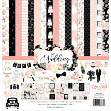 Набор бумаги Wedding 30х30 см 12 листов + наклейки Echo Park