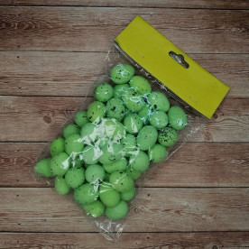 Заготовка пенопластовая, Яйцо перепелиное, 2,5 см, салатовый, 1 шт