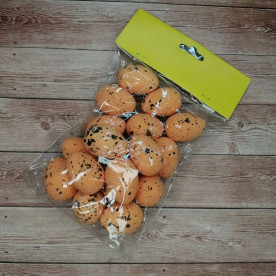 Заготівля з пінопласту, Яйце перепелине, 3,5 х 4 см, помаранчевий, 1 шт