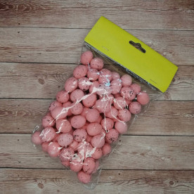 Заготовка пенопластовая, Перепелиные маленькие, 1,5-2 см, розовый, 1 шт