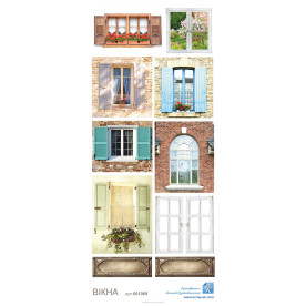 Карточки Окошки 15х30 см, ТМ Курдибановская