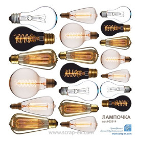 Картинки 15х15 см Лампочки, ТМ Курдібановская