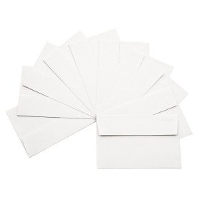 Конверт К3 (80х110 мм), мелованная бумага, прямоугольный клапан, 80 г/м2, 1 шт.