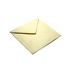 Конверт 75х75 мм 160 г/м2 (треугольный клапан), кремовая бумага, 1 шт.