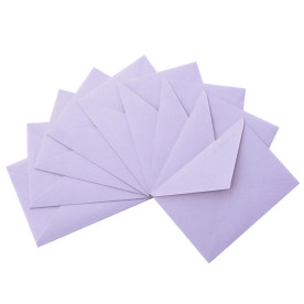 Конверт С6 16.2x11.4 см 80 г/м.кв. цвет лавандовый (треугольный клапан)