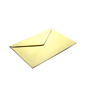 Конверт С6 16.2x11.4 см 80 г/м.кв. колір жовтий (трикутний клапан)