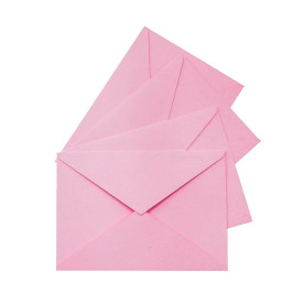 Конверт С6 16.2x11.4 см 80 г/м.кв. цвет розовый (треугольный клапан)