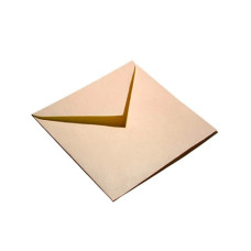 Конверт 75х75 мм 80 г/м2 (трикутний клапан), персик, 1 шт.