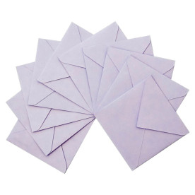 Конверт 10х10 см 80 г/м2 (трикутний клапан), лаванда, 1 шт.
