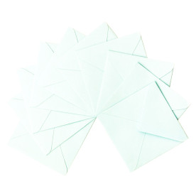 Конверт 75х75 мм 80 г/м2 (трикутний клапан), пастельний блакитний, 1 шт.