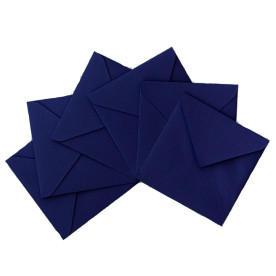 Конверт 75х75 мм 80 г/м2 (трикутний клапан), синій, 1 шт.