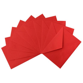 Конверт С6 16.2x11.4 см 80 г/м.кв. колір червоний (трикутний клапан)