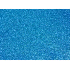 Фоамиран, глиттер, голубой, 2 мм 20x30 см