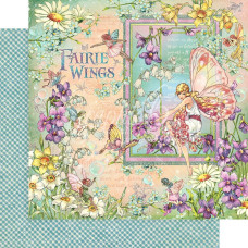 Двусторонняя скрапбумага Fairie Wings - Fairie Wings, 30x30см, Graphic 45