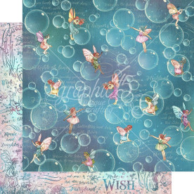 Двусторонняя скрапбумага Blowing Bubbles - Fairie Wings, 30x30см, Graphic 45