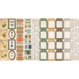 Набір смуг з картинками для декорування Summer Botanical Story 5 шт 5х30,5 см Фабрика Декору