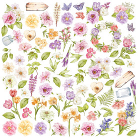 Аркуш з картинками для вирізання, Spring inspiration, 30,5х30,5 см, Фабрика Декору